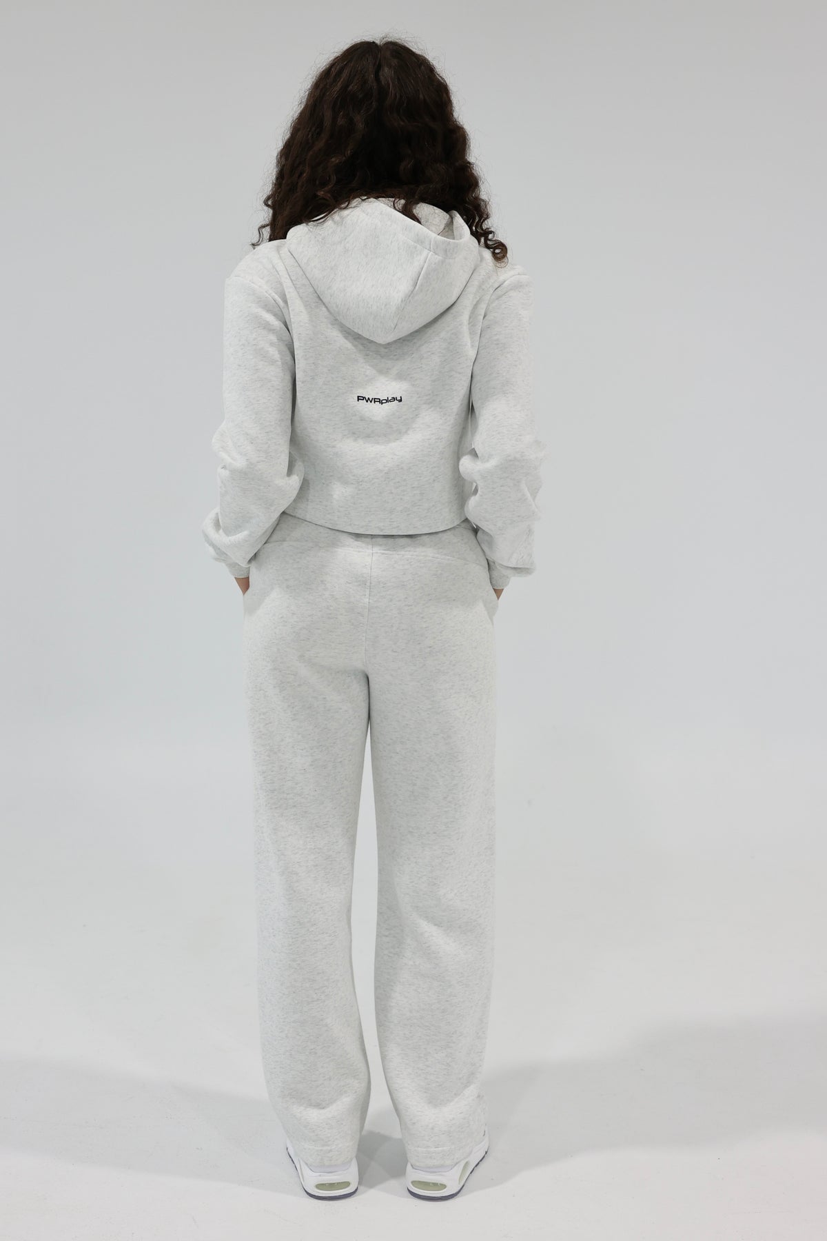 Essence Straight Leg Joggers Light Grey