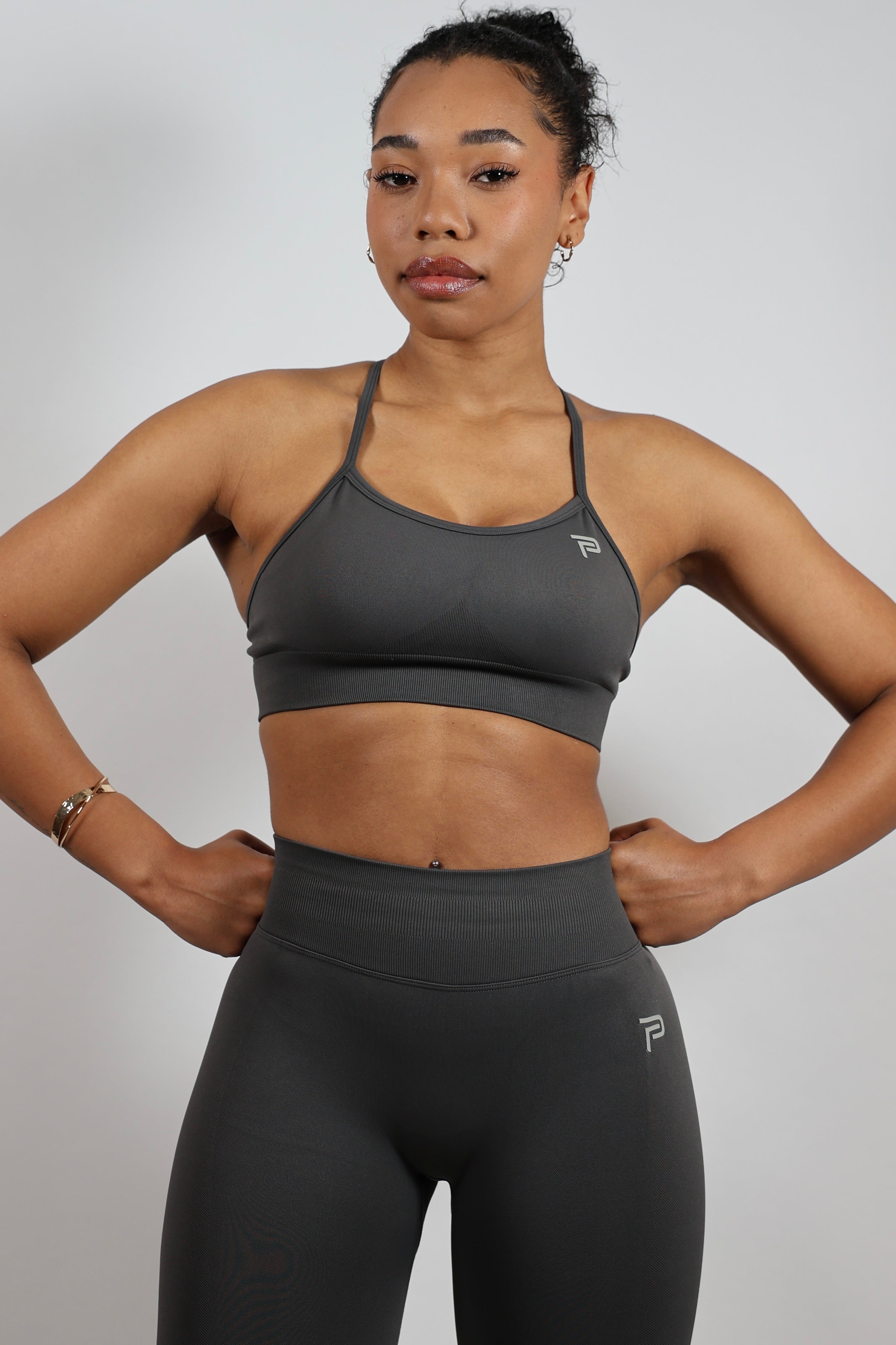 Seamless Sports Bra Graphite