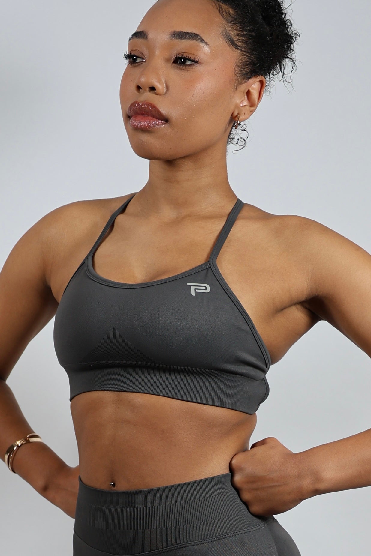 Seamless Sports Bra Graphite