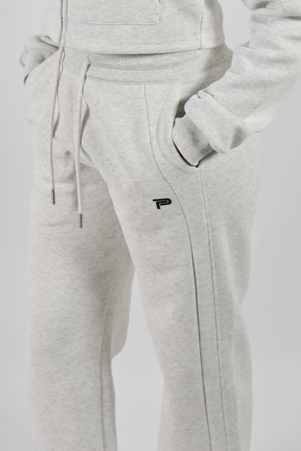 Essence Straight Leg Joggers Light Grey