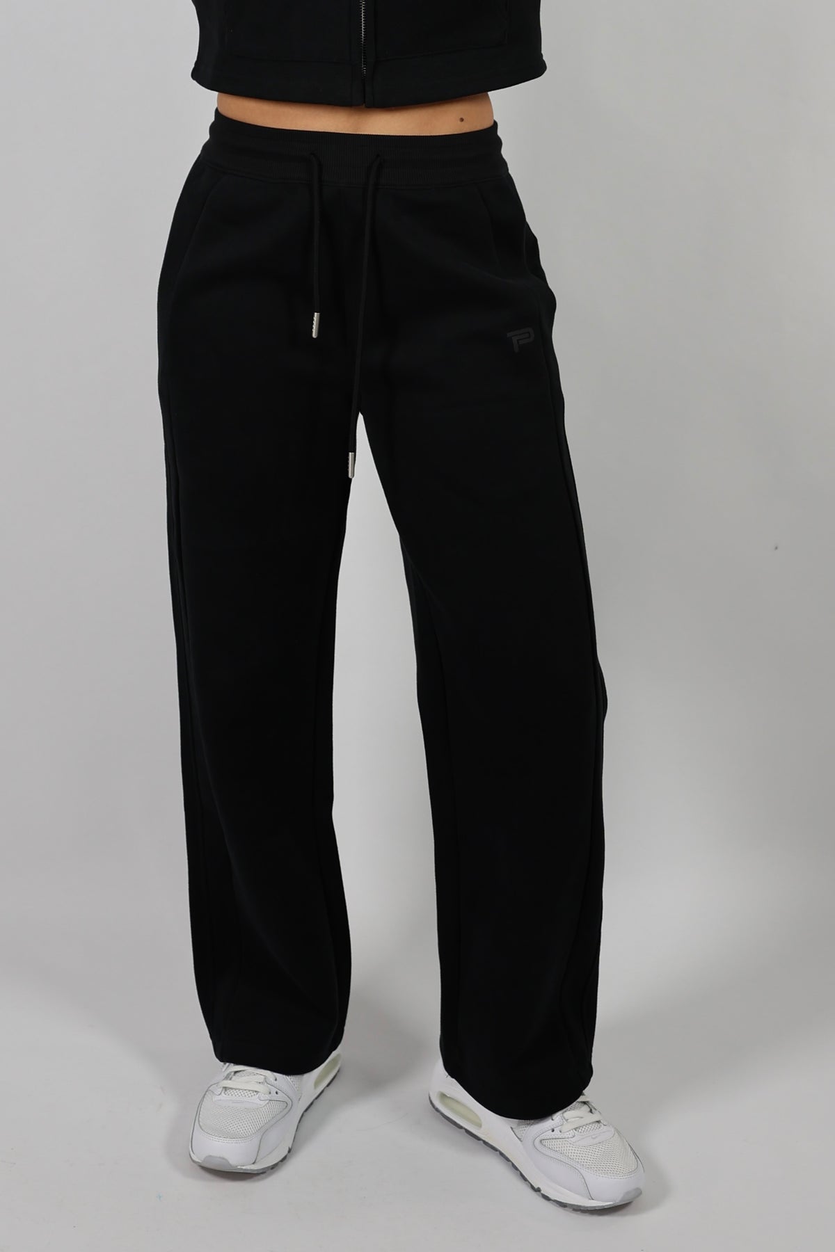 Essence Straight Leg Joggers Black
