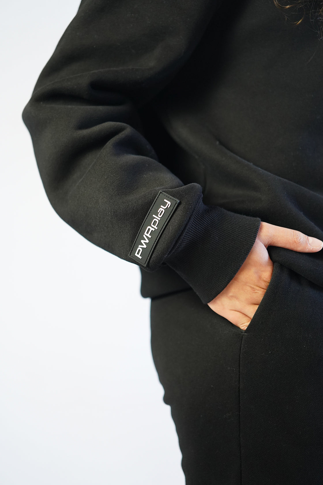 Women - Black Quarter Zip Jumper EXHALE RANGE